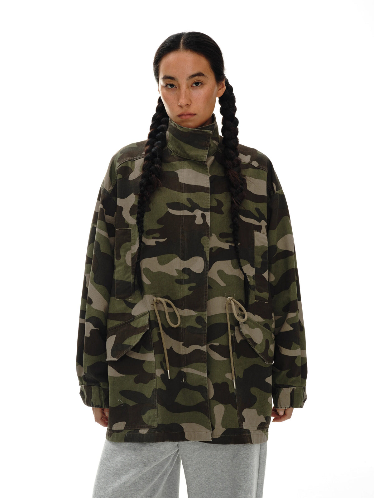 Camouflage cargo jacket