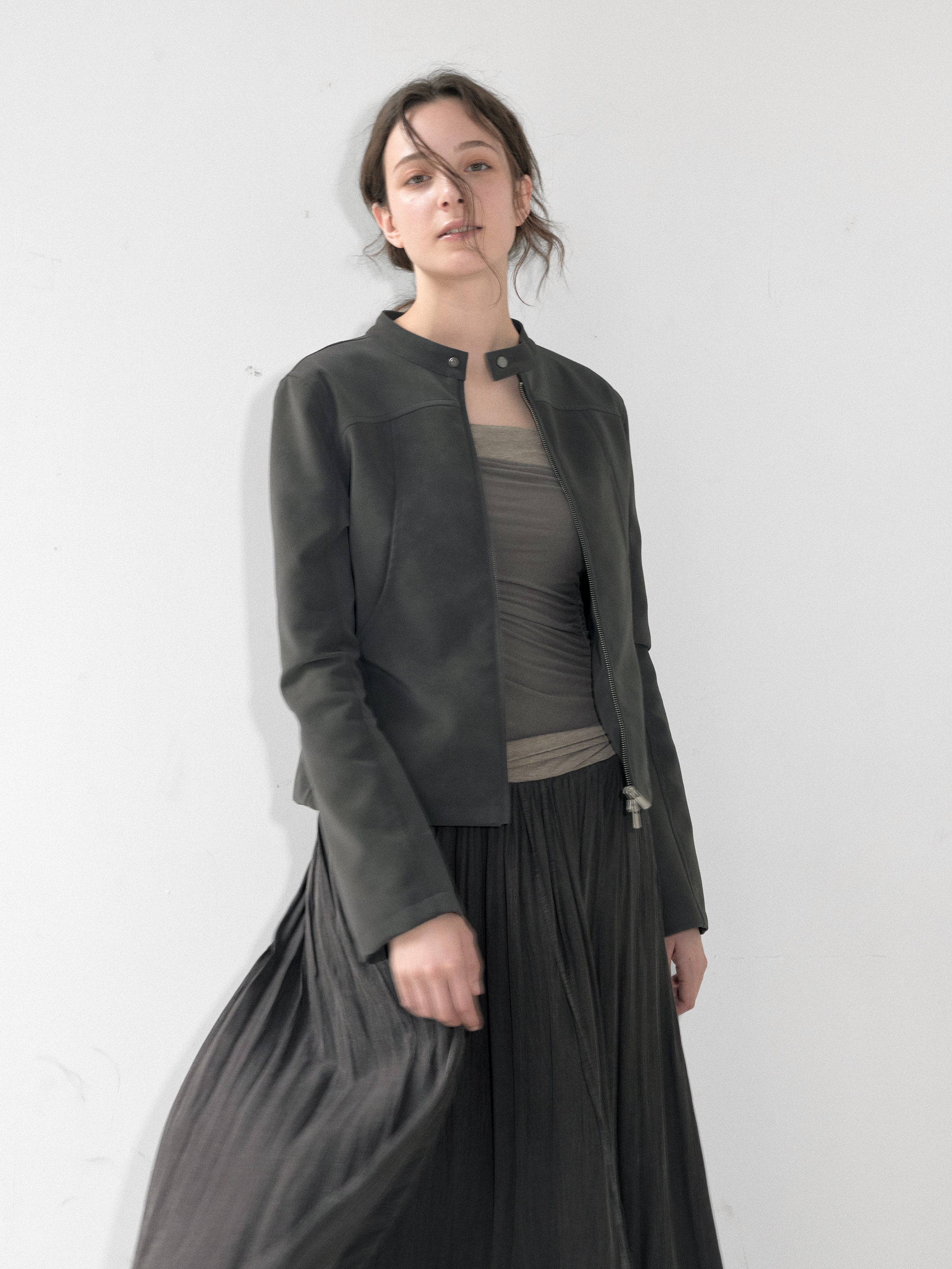 Matte Low-Saturation Patchwork Dress