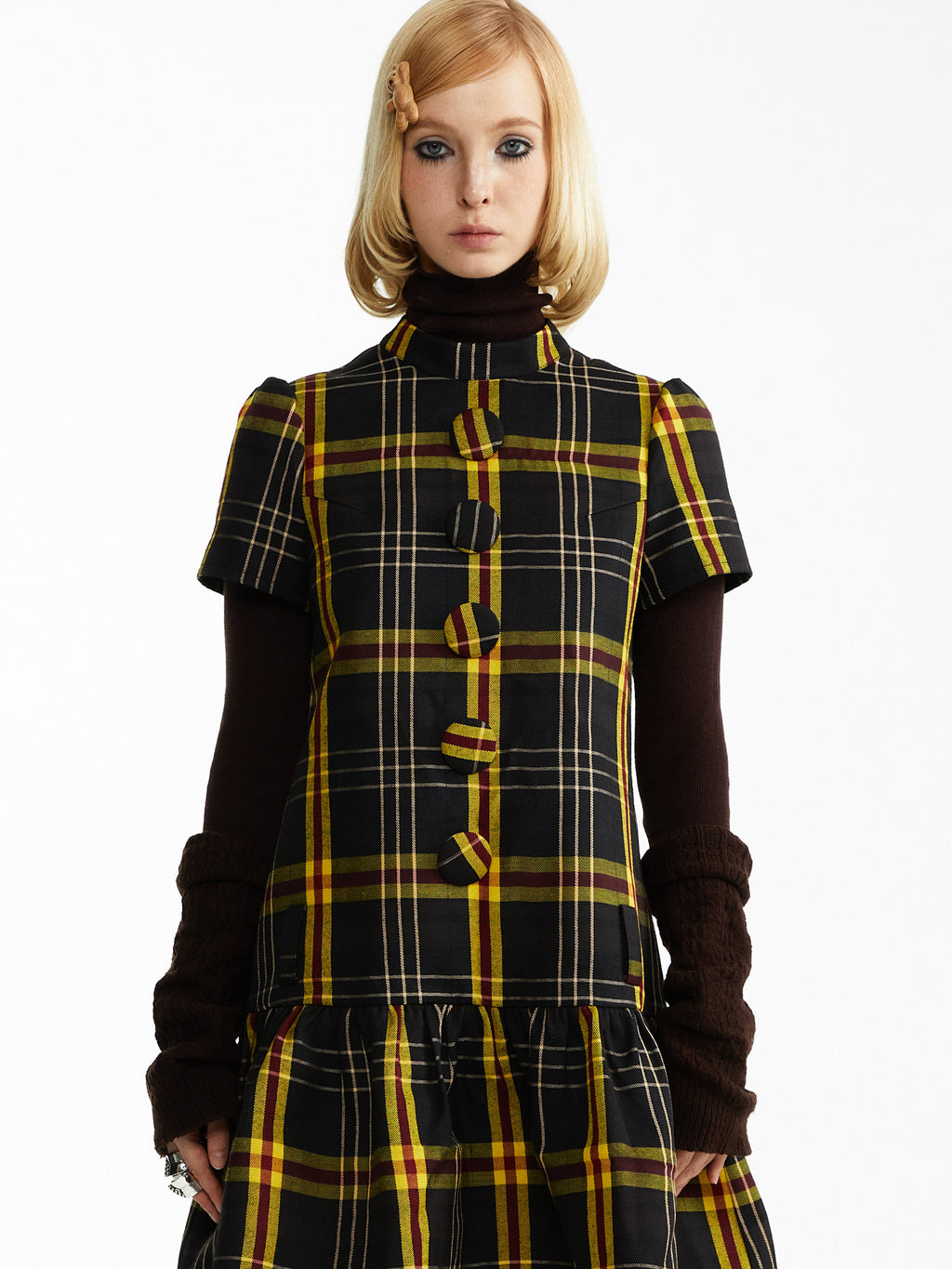 Slim Check Dress
