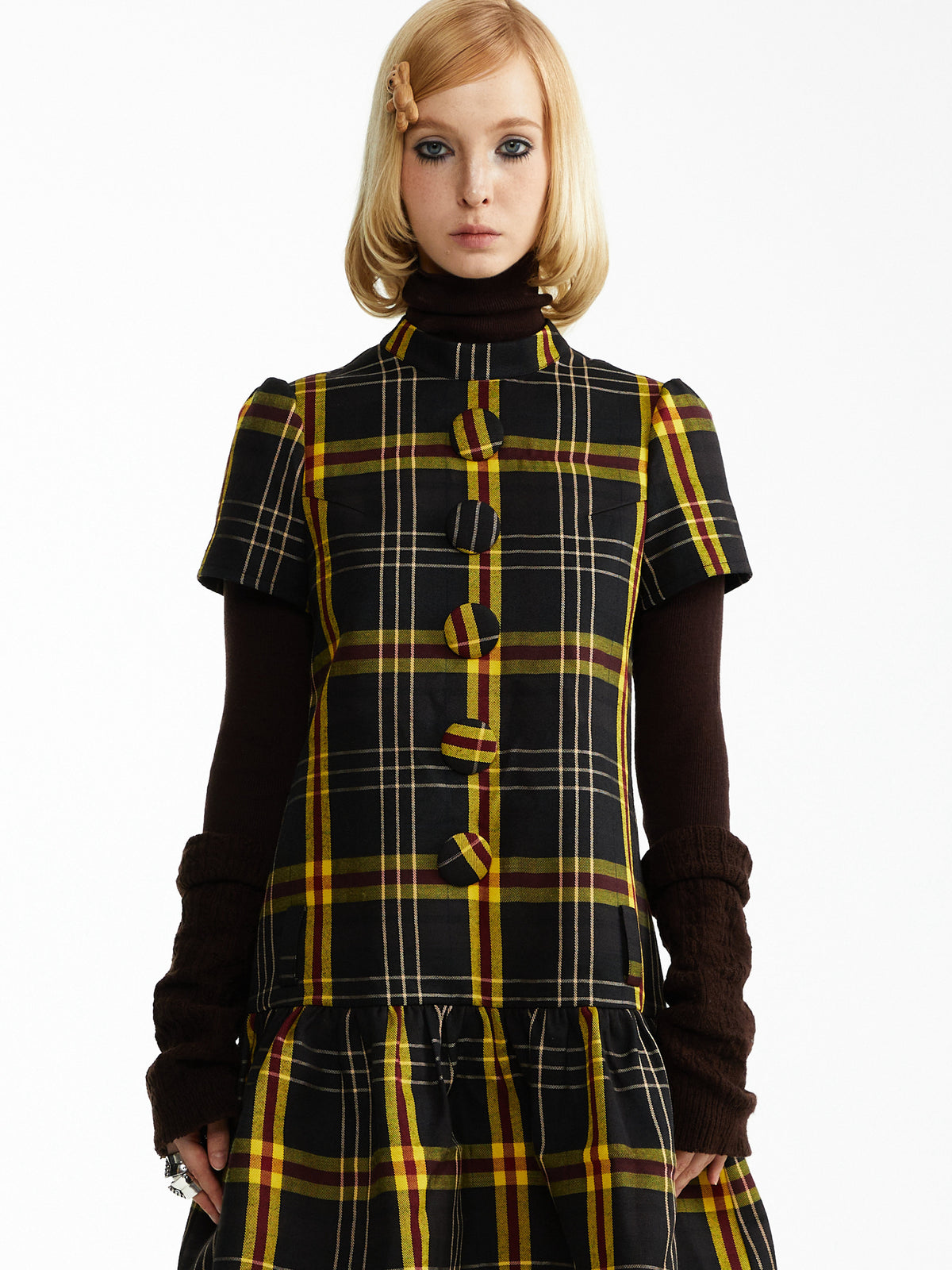 Slim Check Dress