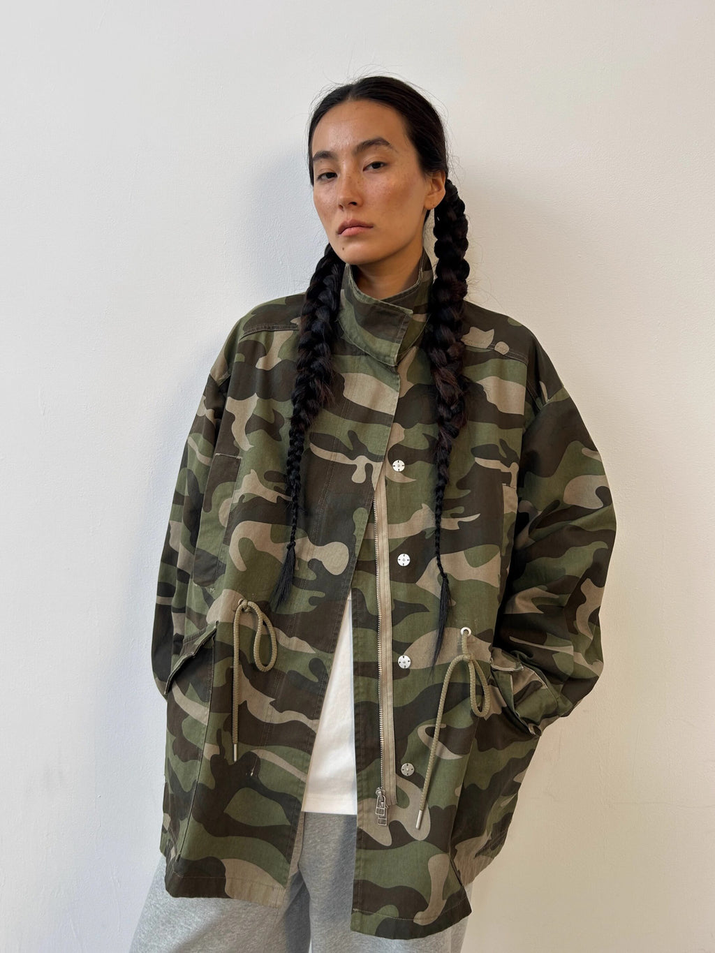 Camouflage cargo jacket
