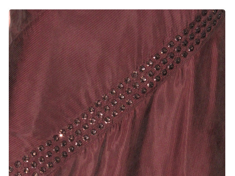 Irregular side slanted skirt