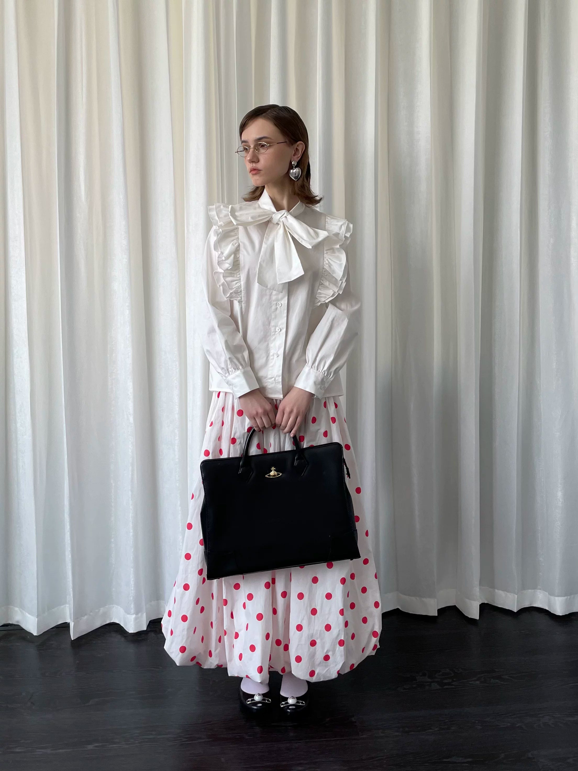 Polka Dot Bubble Skirt