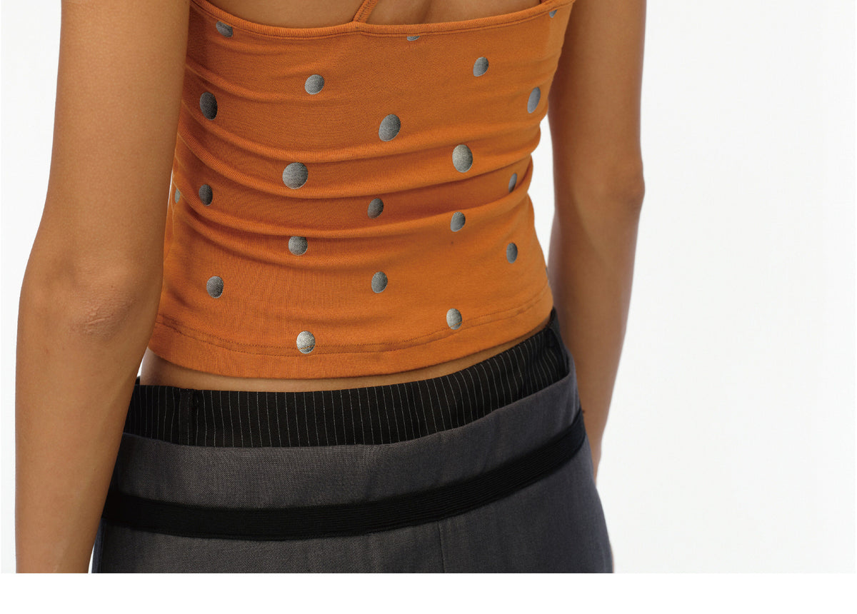 Silver Gradient Polka Dot Camisole