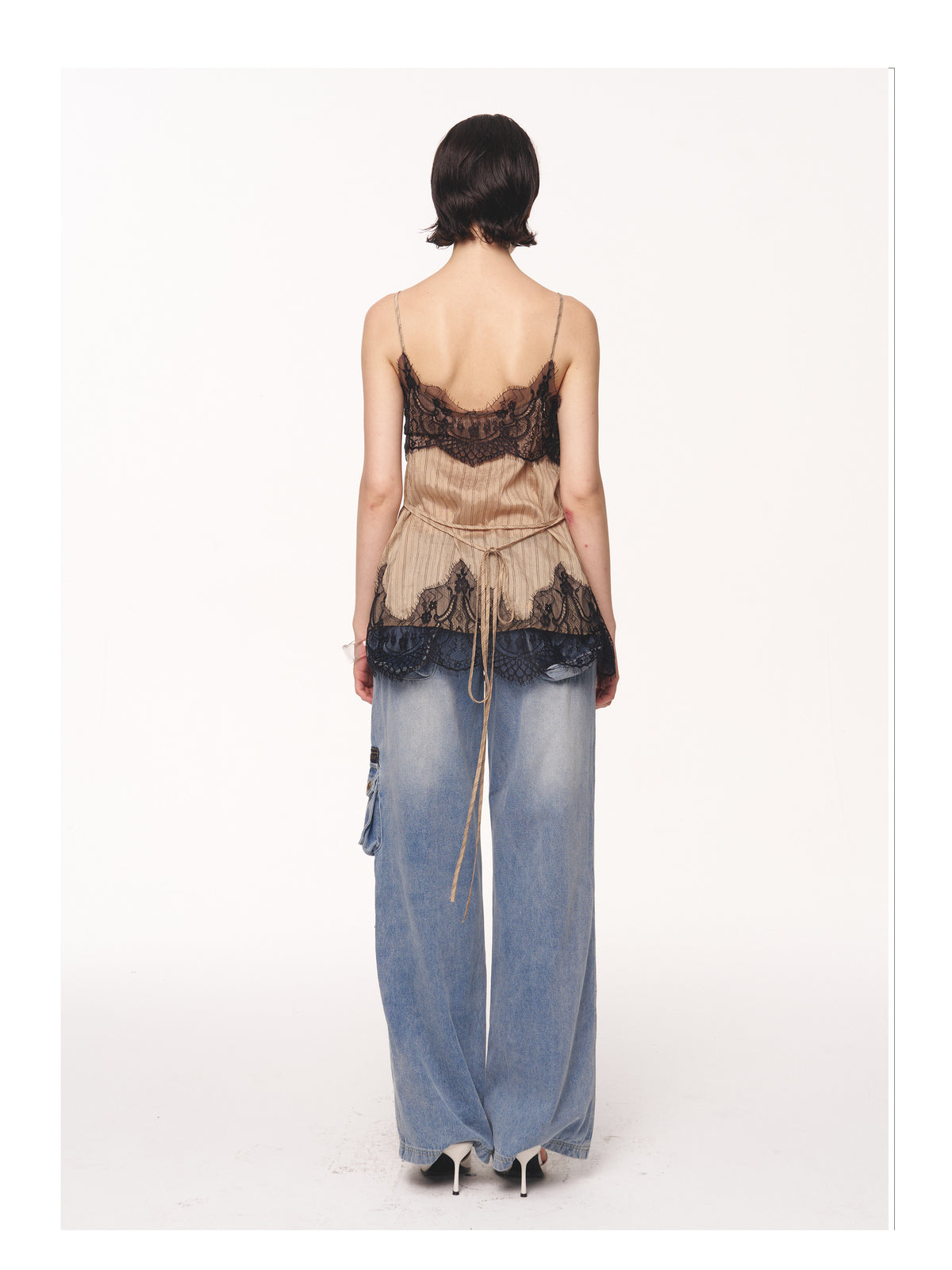 Striped Lace Camisole