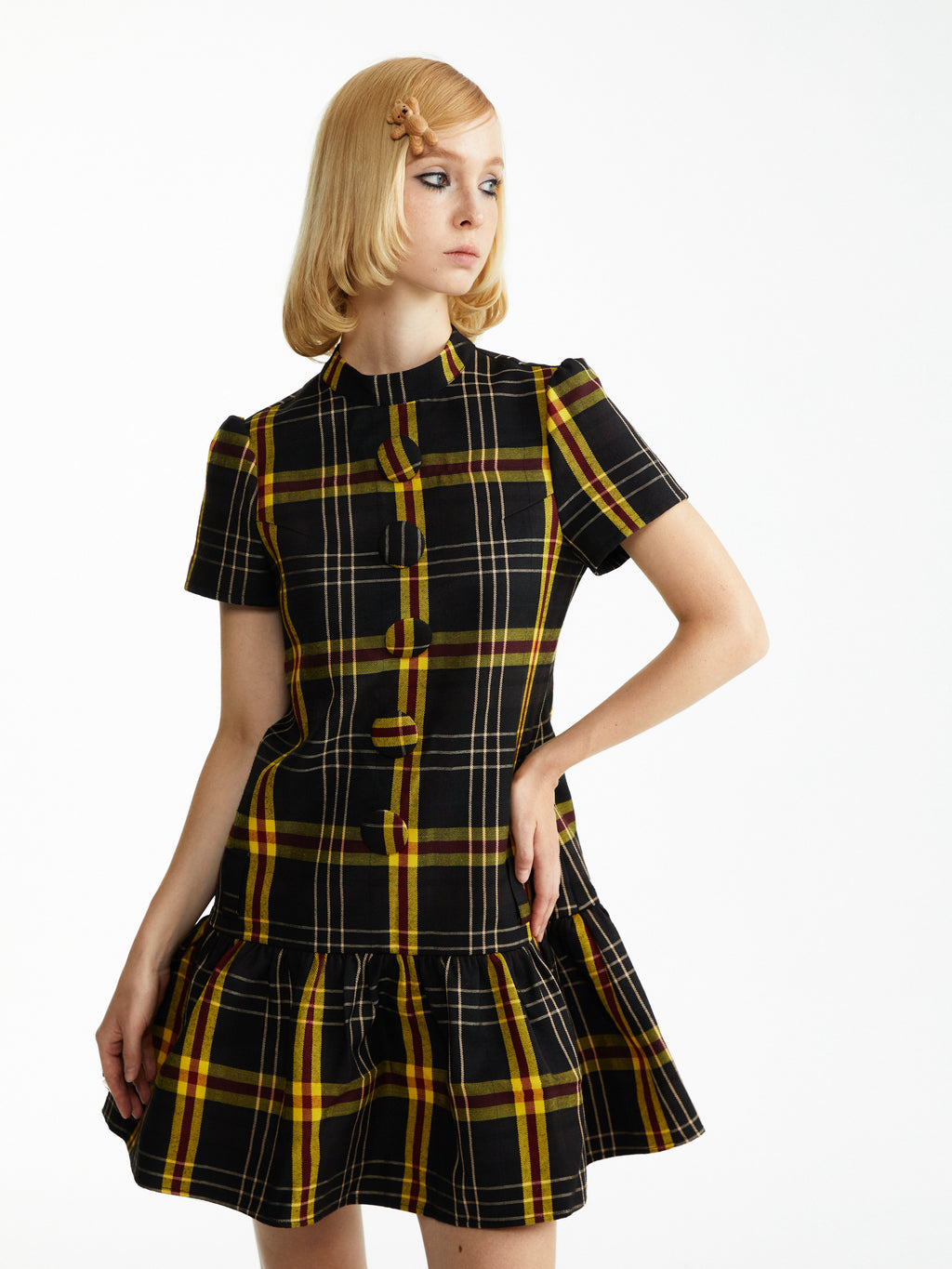 Slim Check Dress