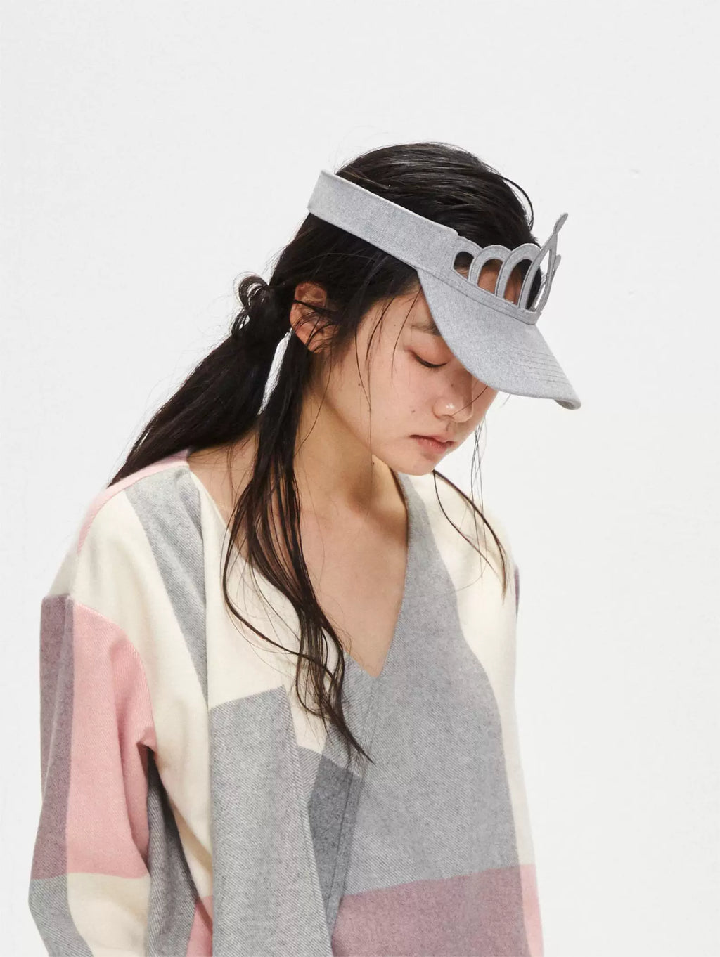 9266studio INS style crown-style bowler hat, summer sweet cool girl sun-blocking baseball cap