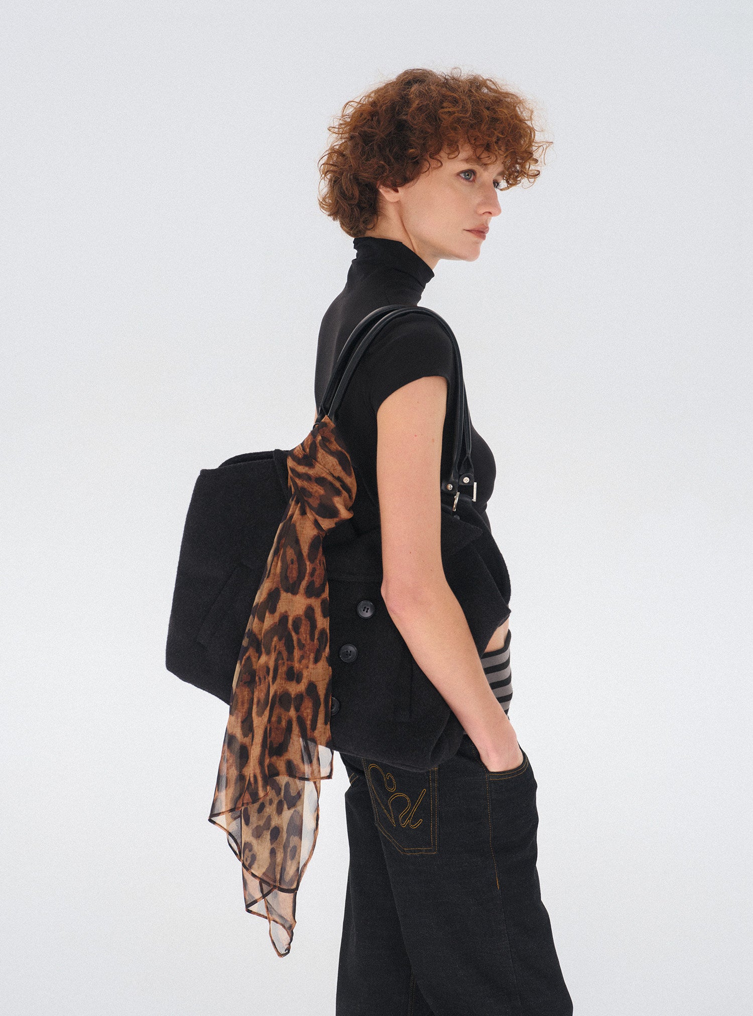 woolen coat jacket design tote bag
