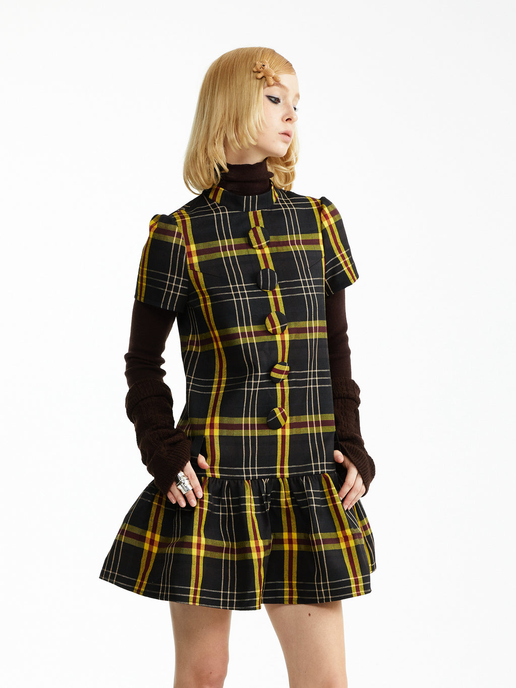 Slim Check Dress
