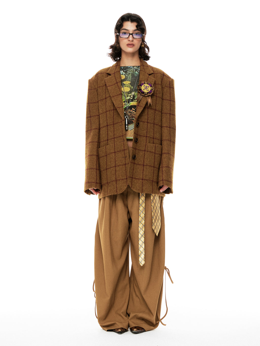 Lace Loose Wide Trousers