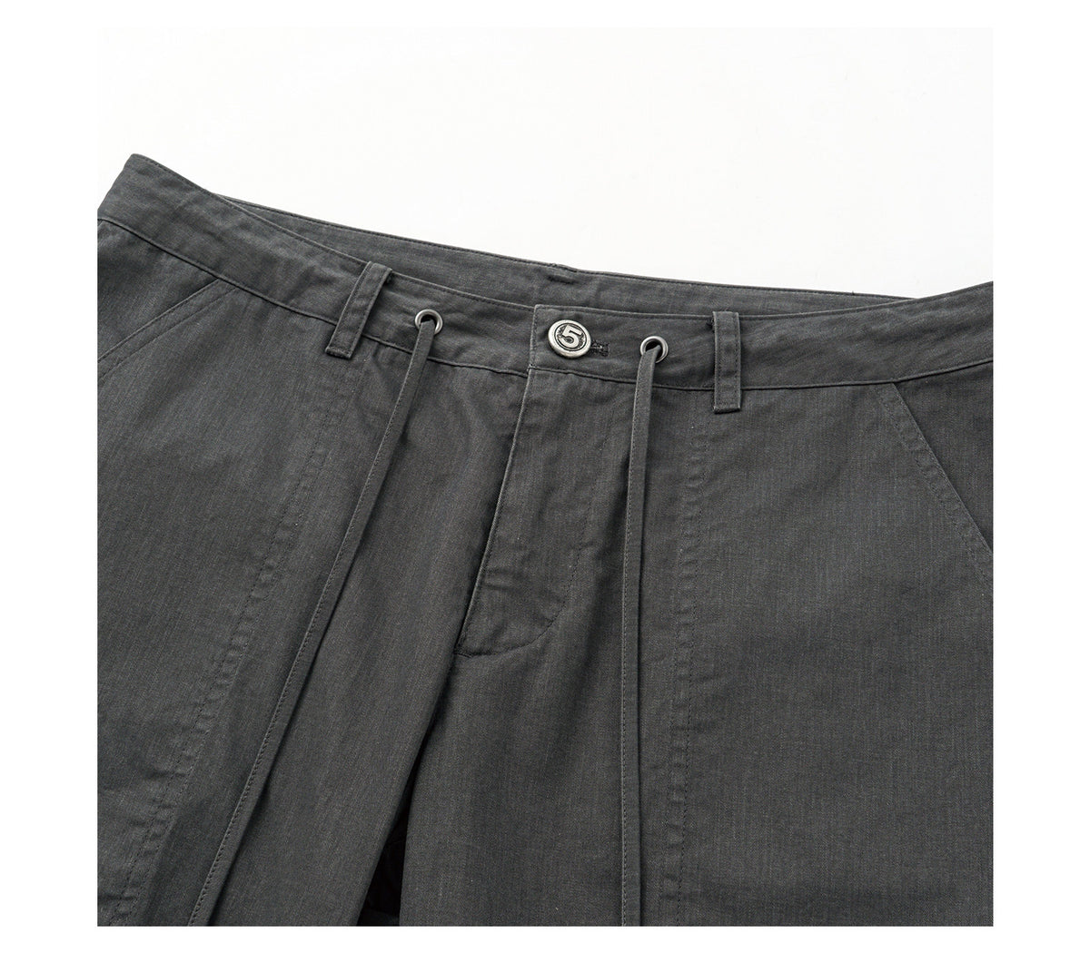 Low-Waist Pleated Pants