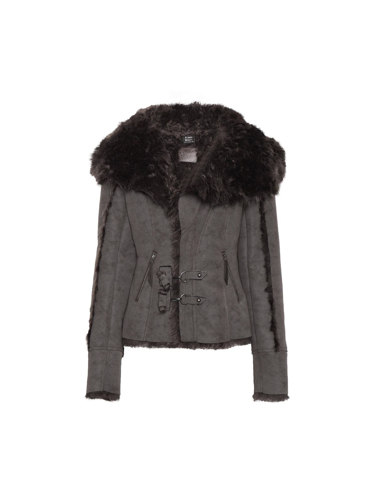 Faux Fur Collar Jacket