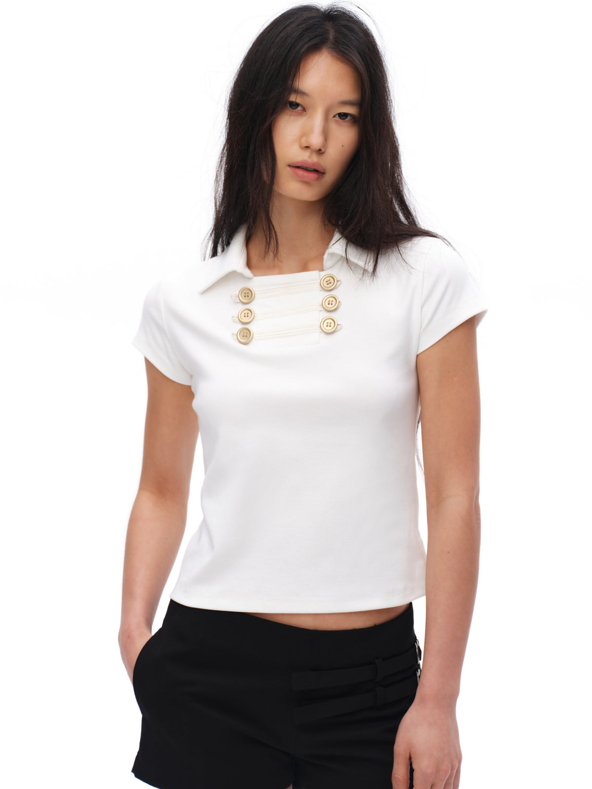 Gold Double-breasted Napoleon Polo