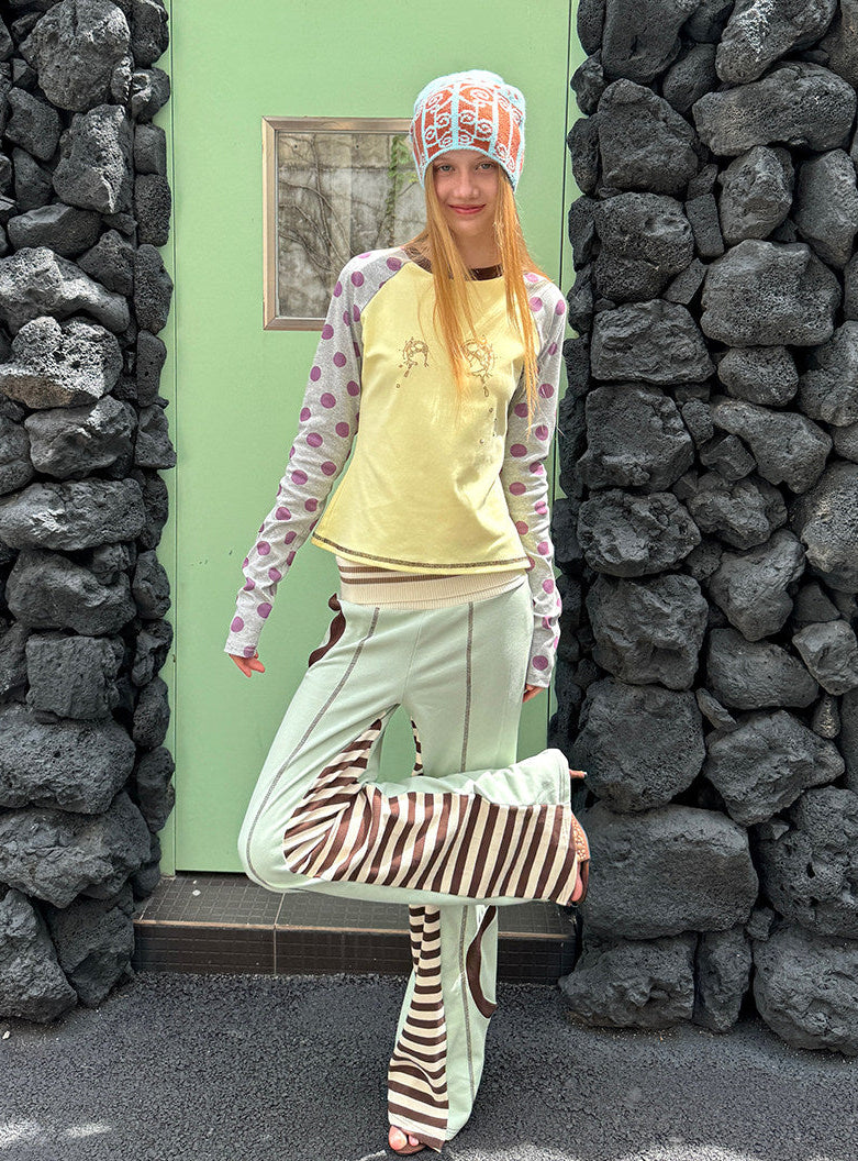 Striped casual pants