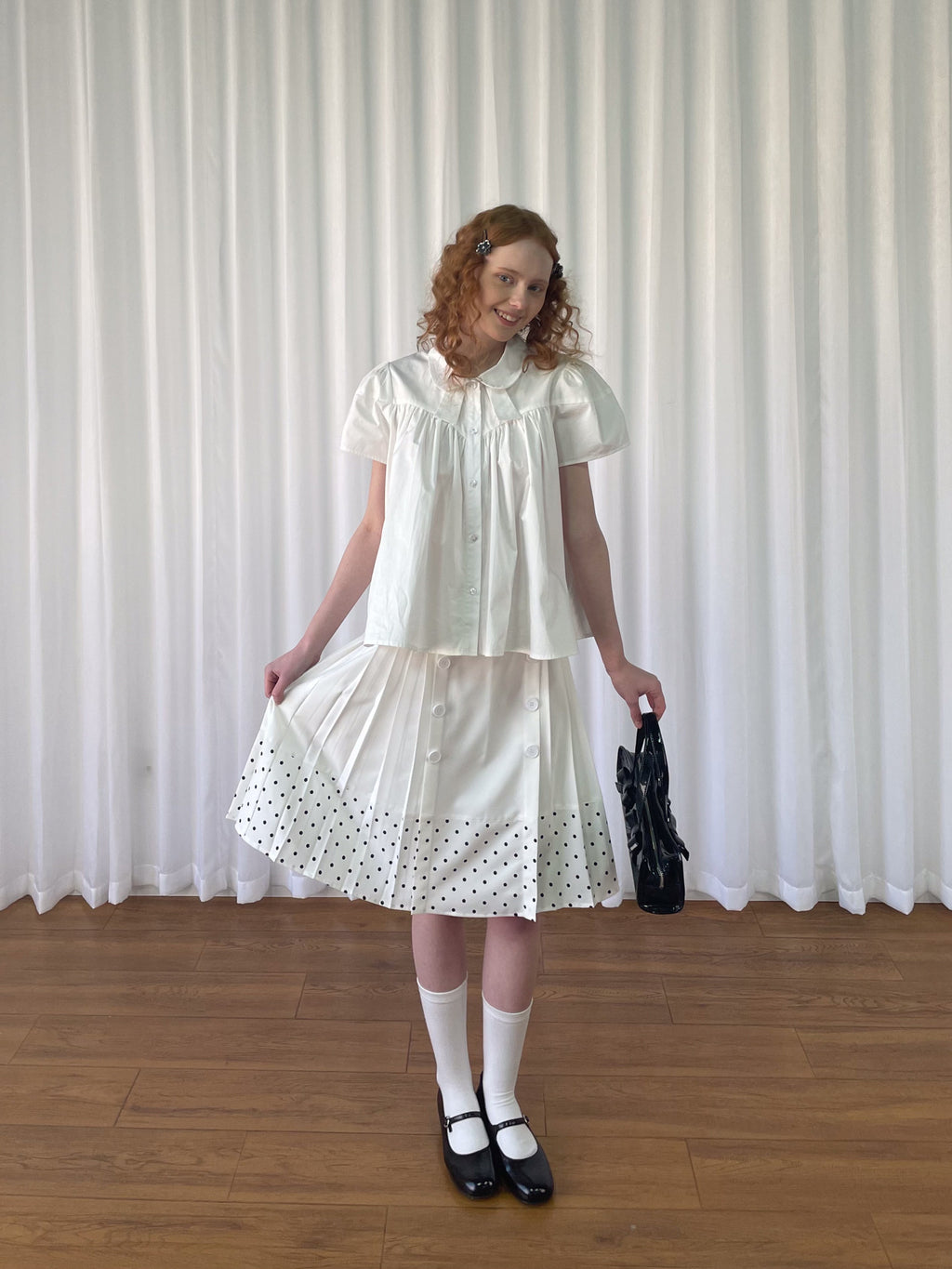 Polka dot medium skirt