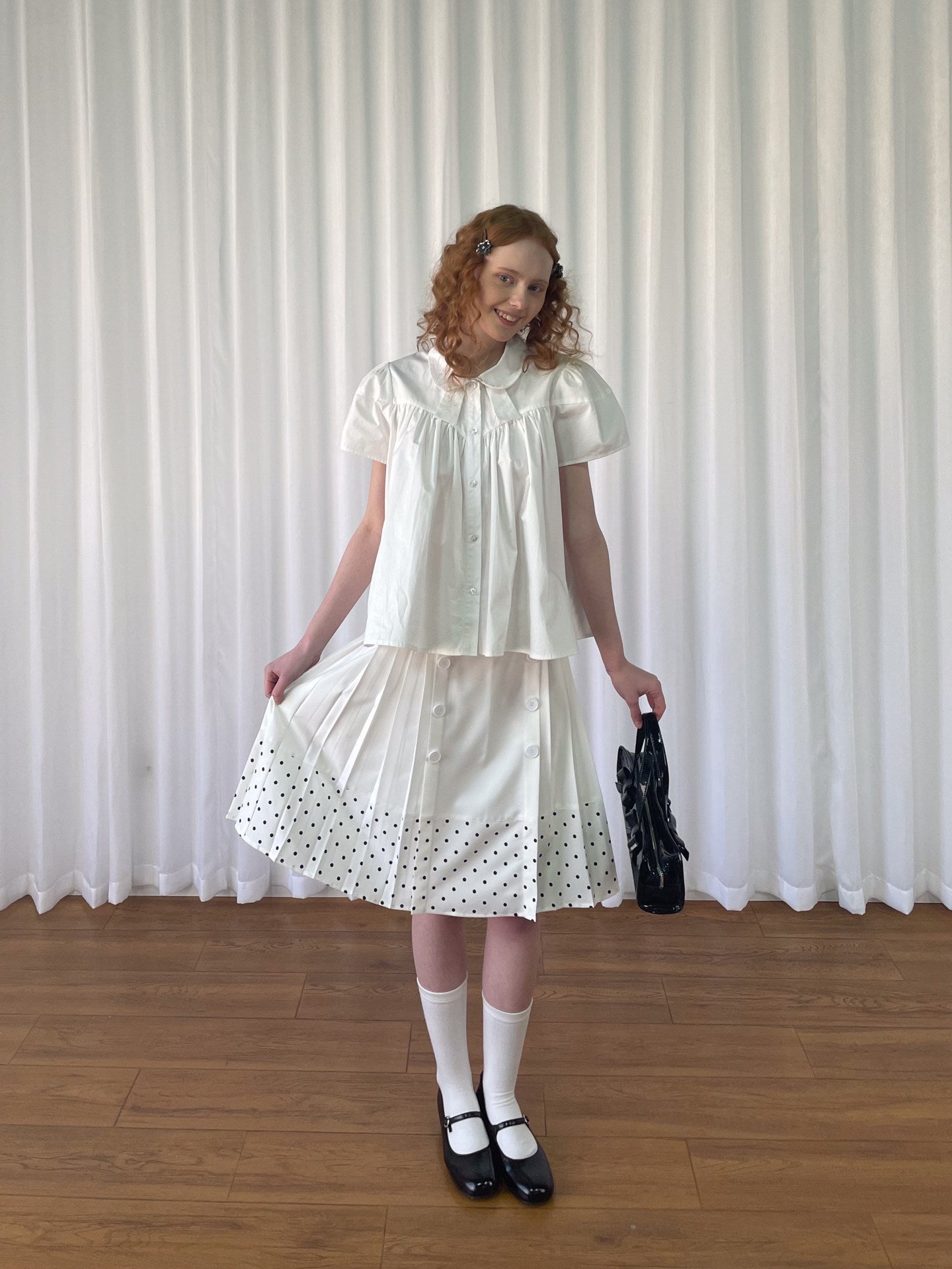 Polka dot medium skirt