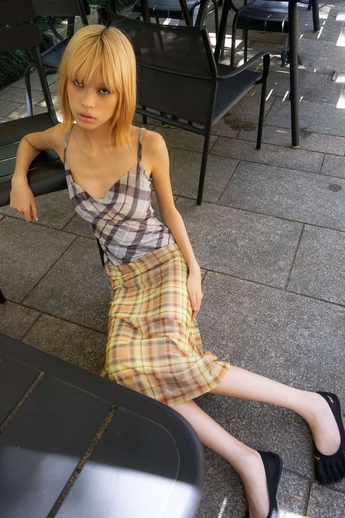 Plaid Strap Dress