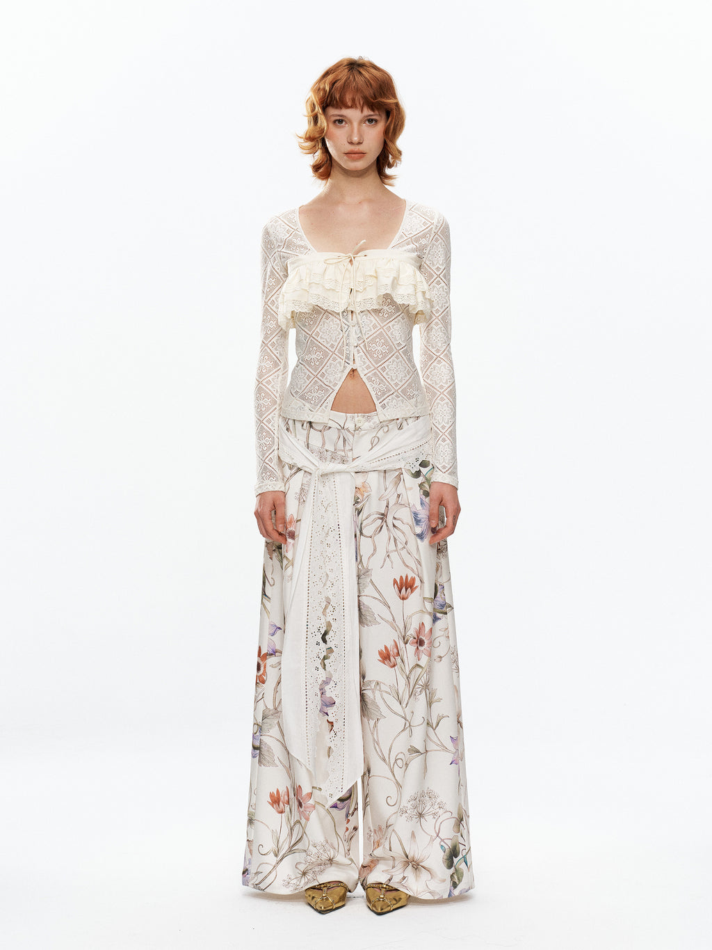 Floral trousers