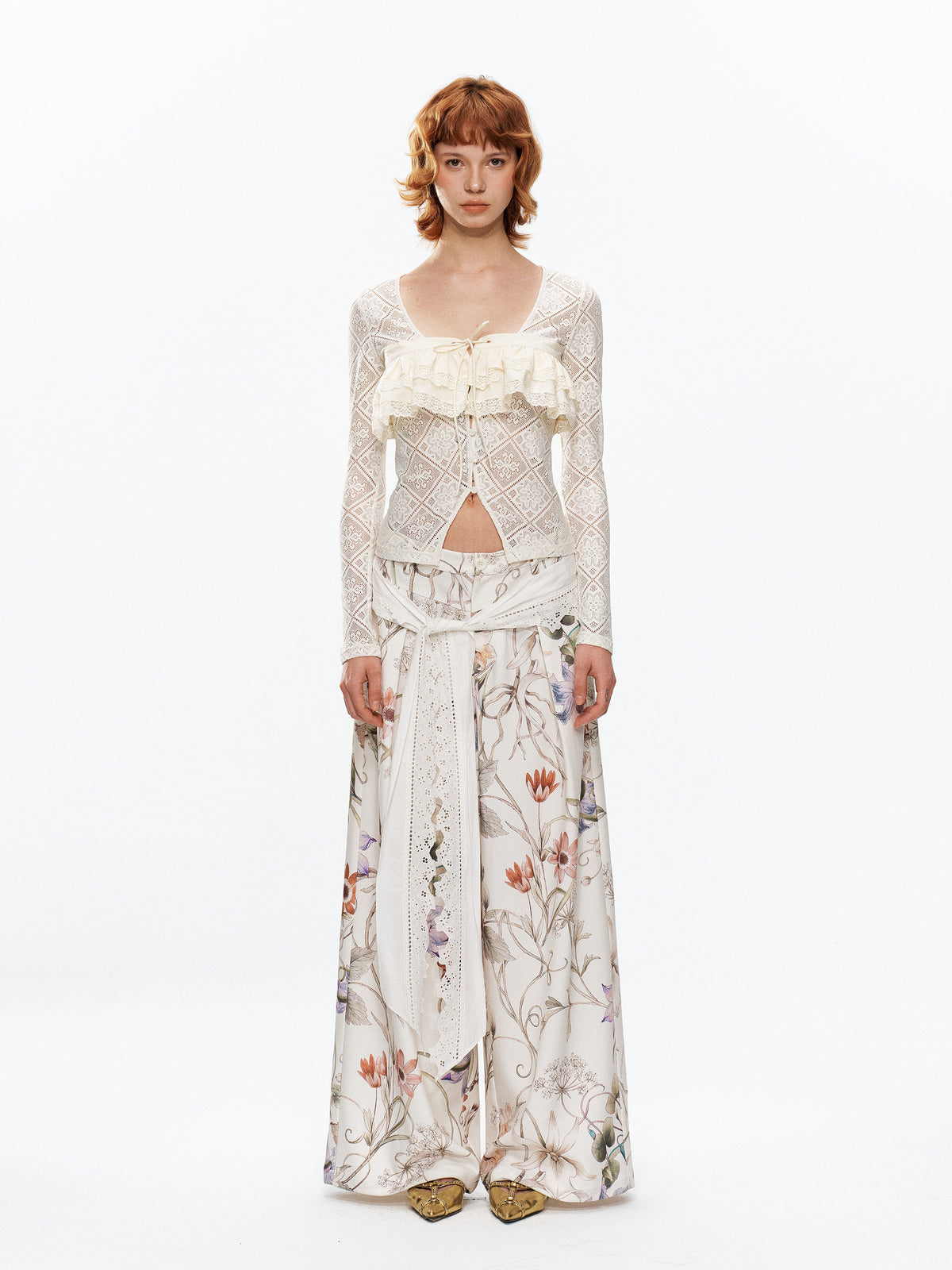 Floral trousers