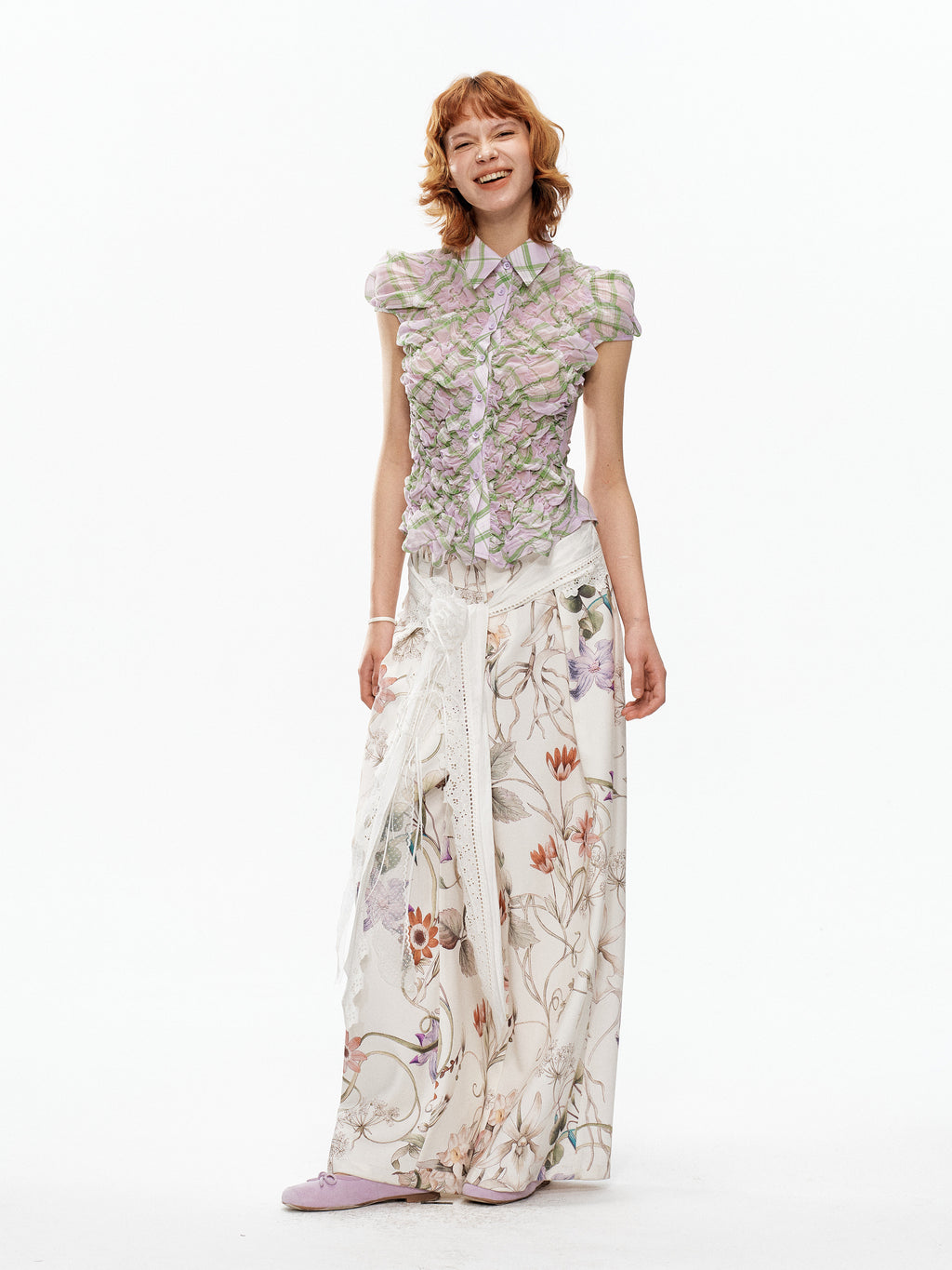 Floral trousers