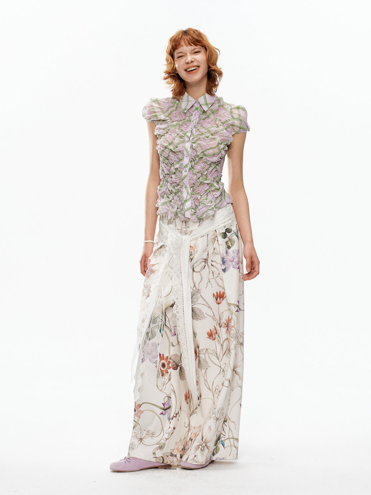 Floral trousers