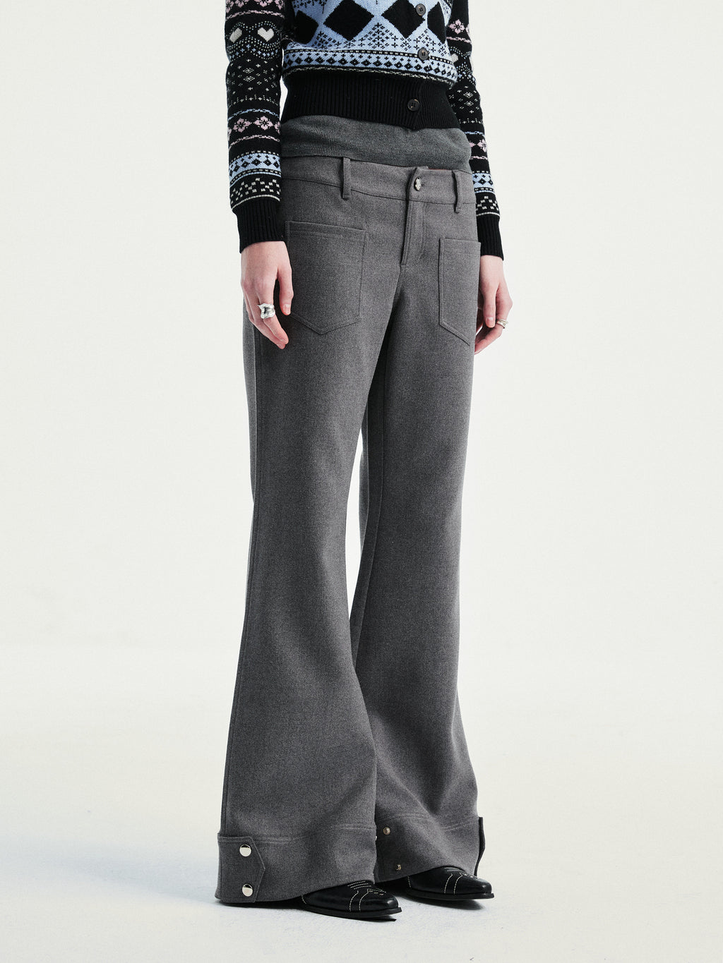 2way flared pants