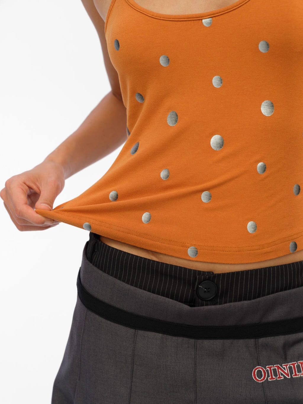 Silver Gradient Polka Dot Camisole