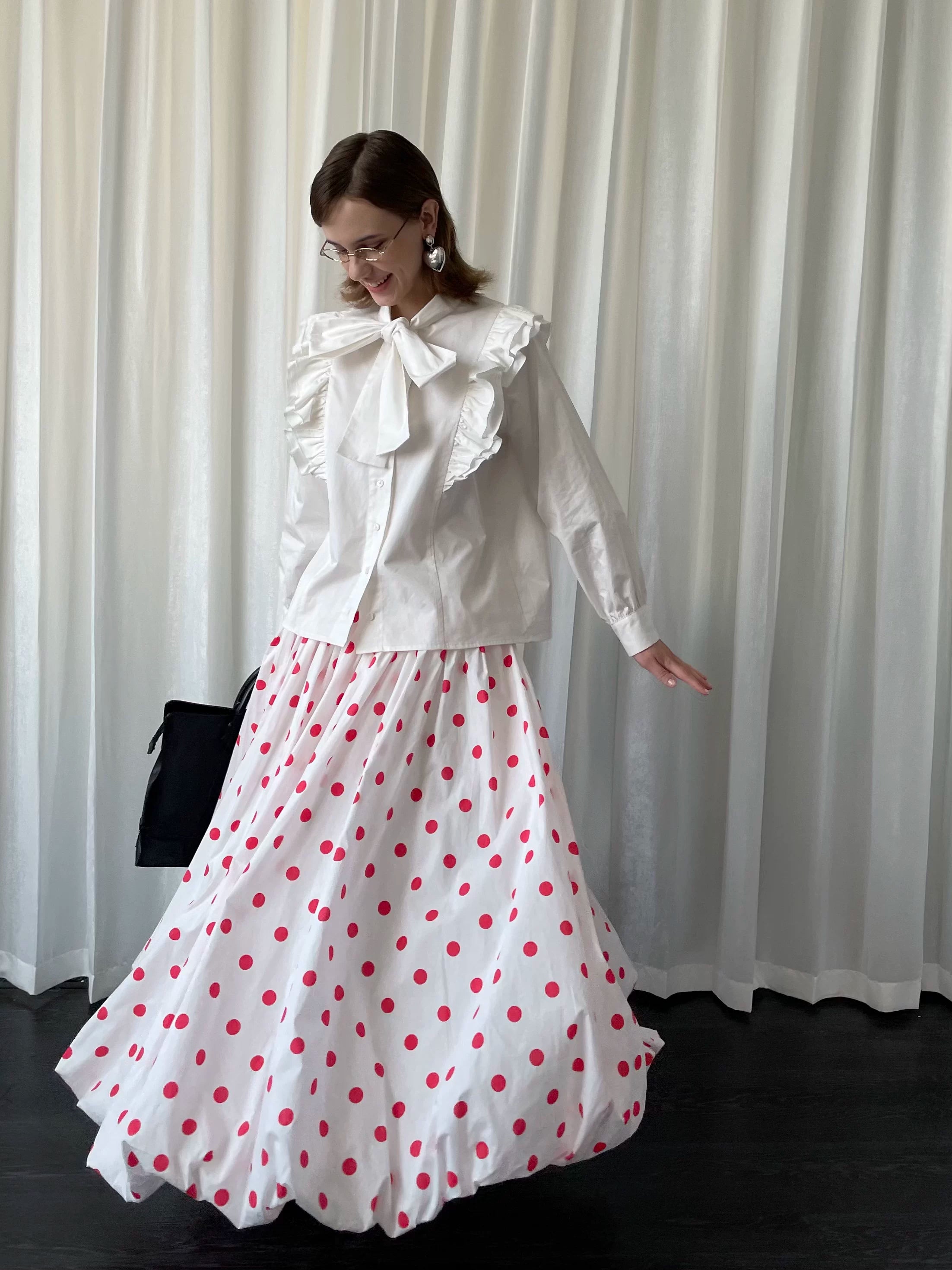 Polka Dot Bubble Skirt
