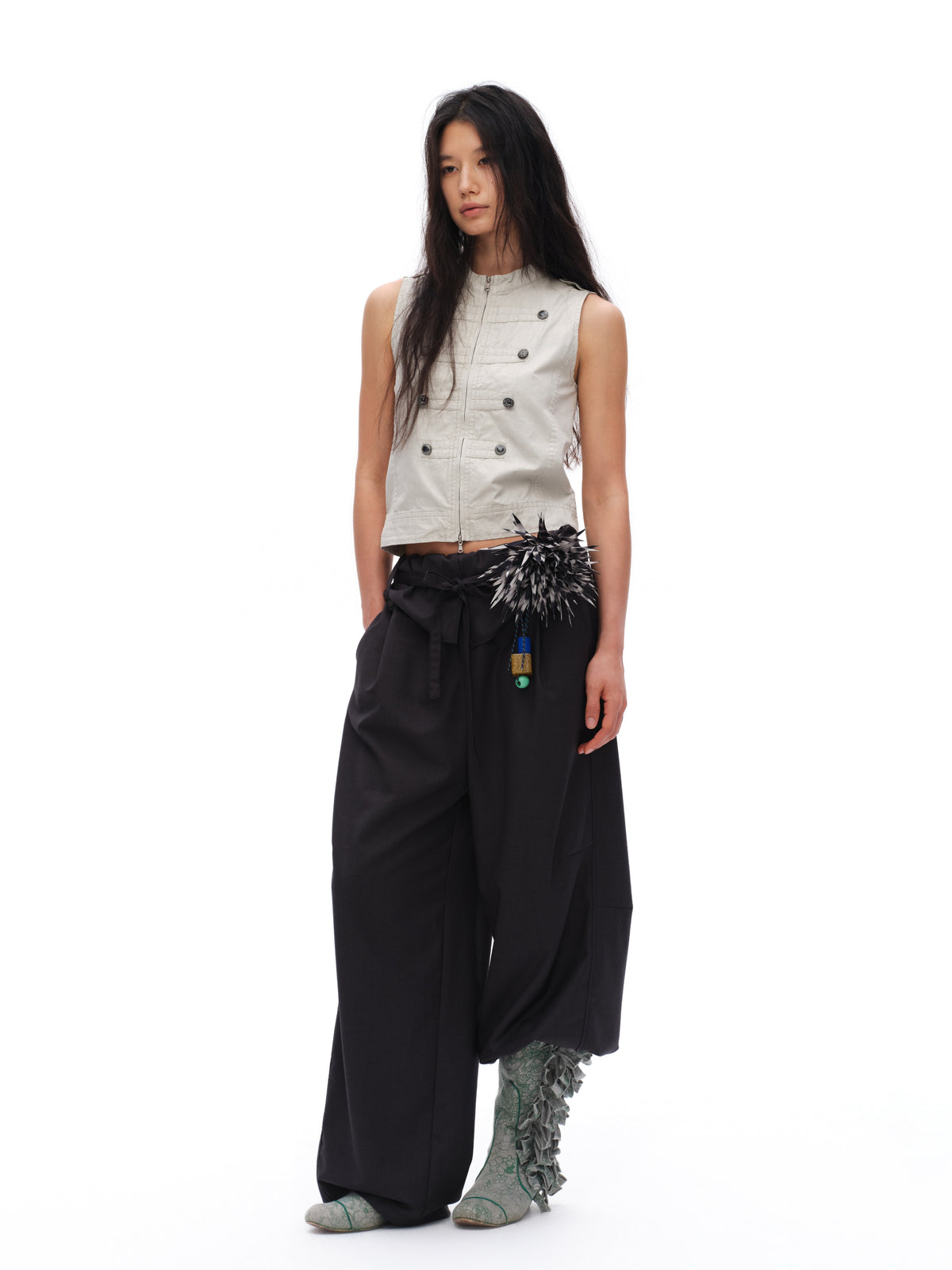 Napoleon style sleeveless jacket