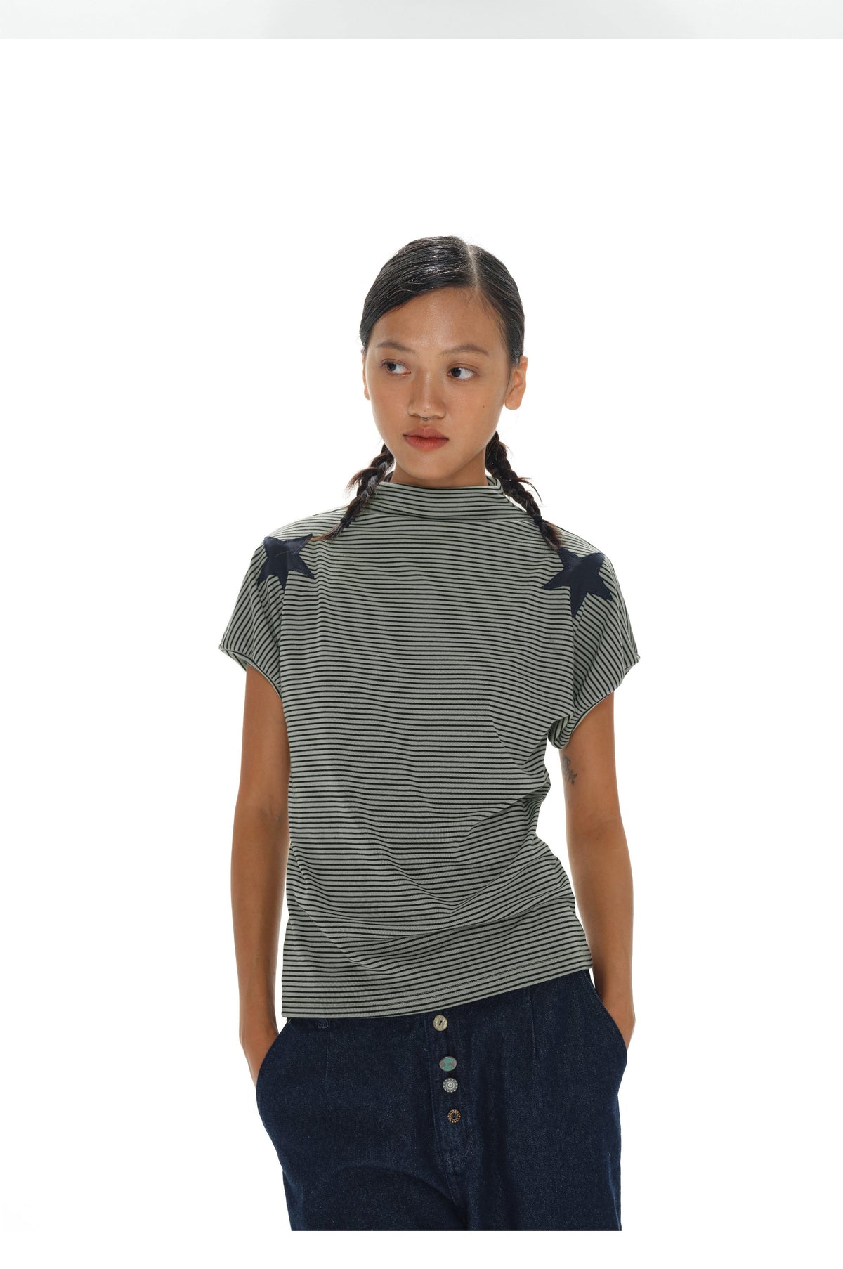 Star stripeed T-shirt