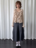Multi-lace cardigan shirt