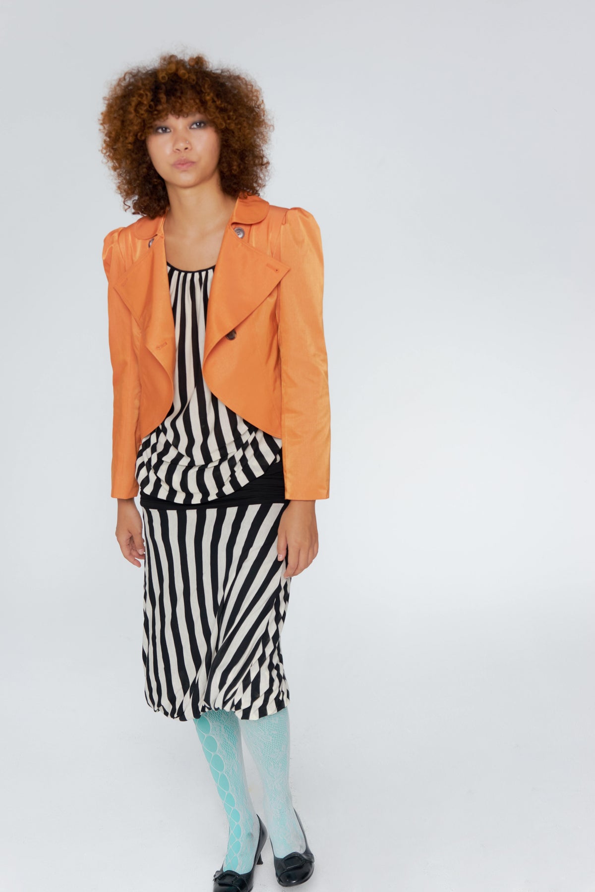 Color-Blocking Midi Skirt
