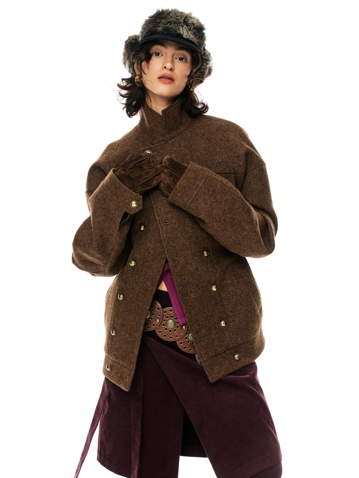 Wool loose design Jacket
