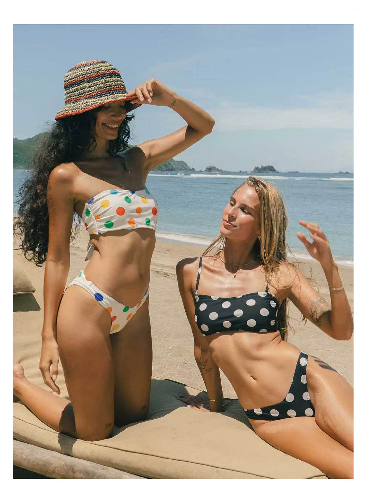 Polka dot bikini set