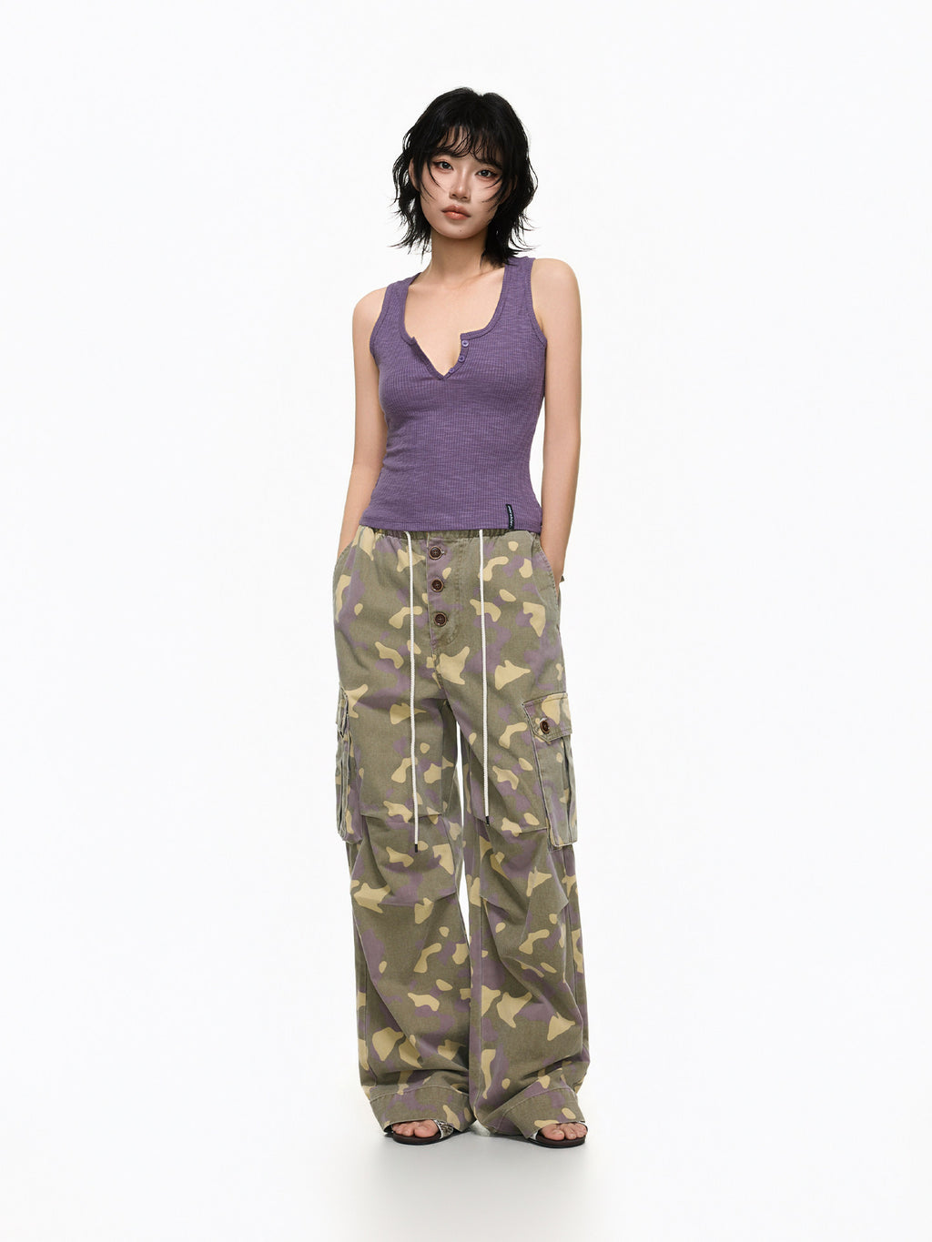Camo cargo pants