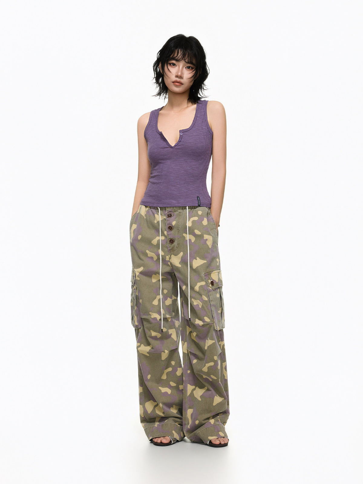 Camo cargo pants
