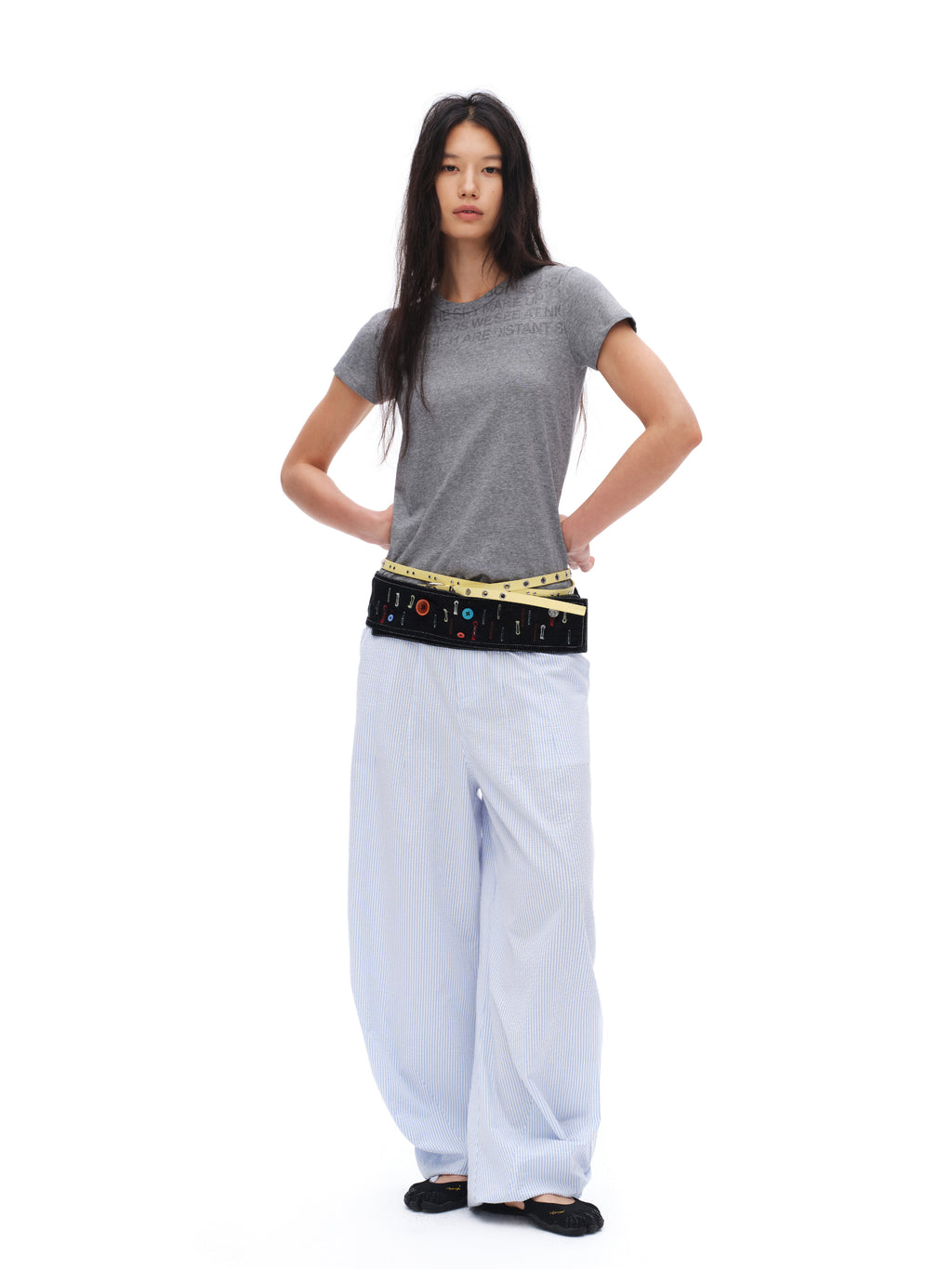Bamboo Blue Stripe Pants