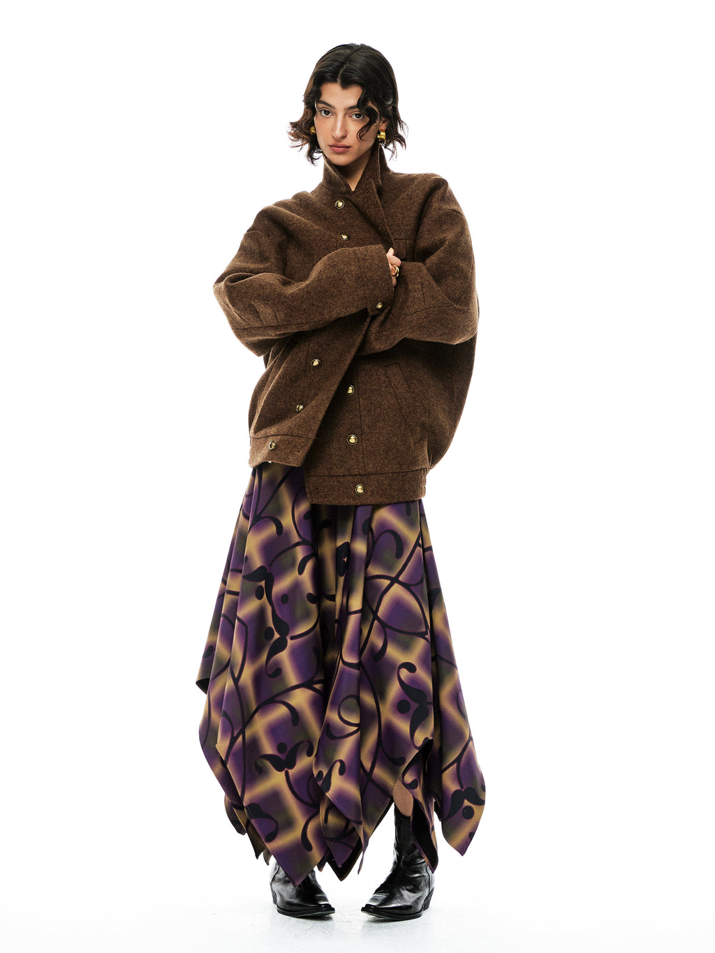 Wool loose design Jacket