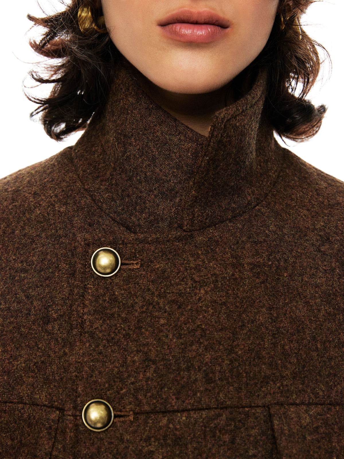 Wool loose design Jacket