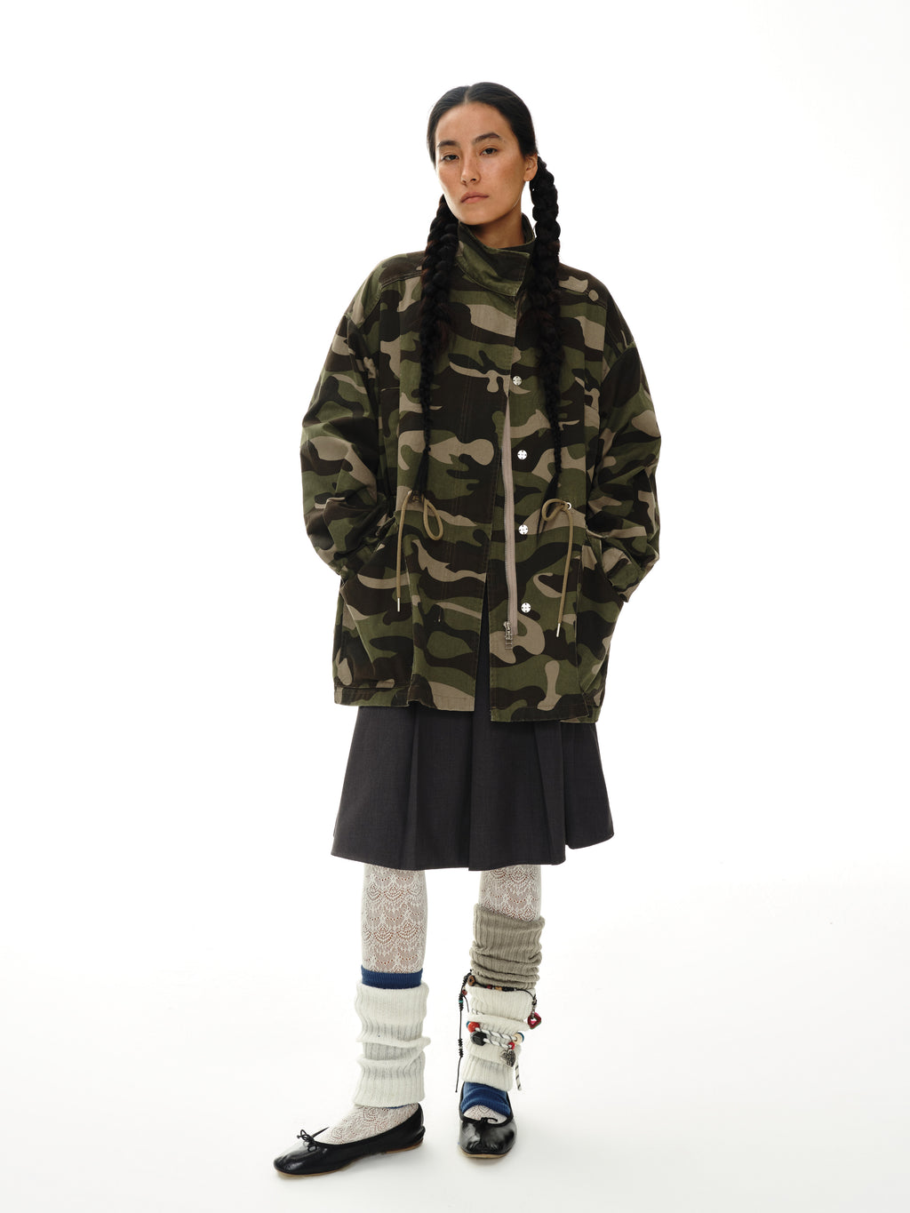 Camouflage cargo jacket