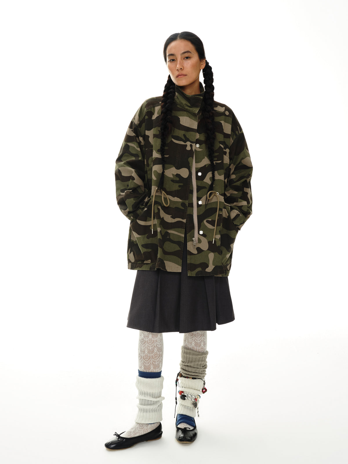 Camouflage cargo jacket