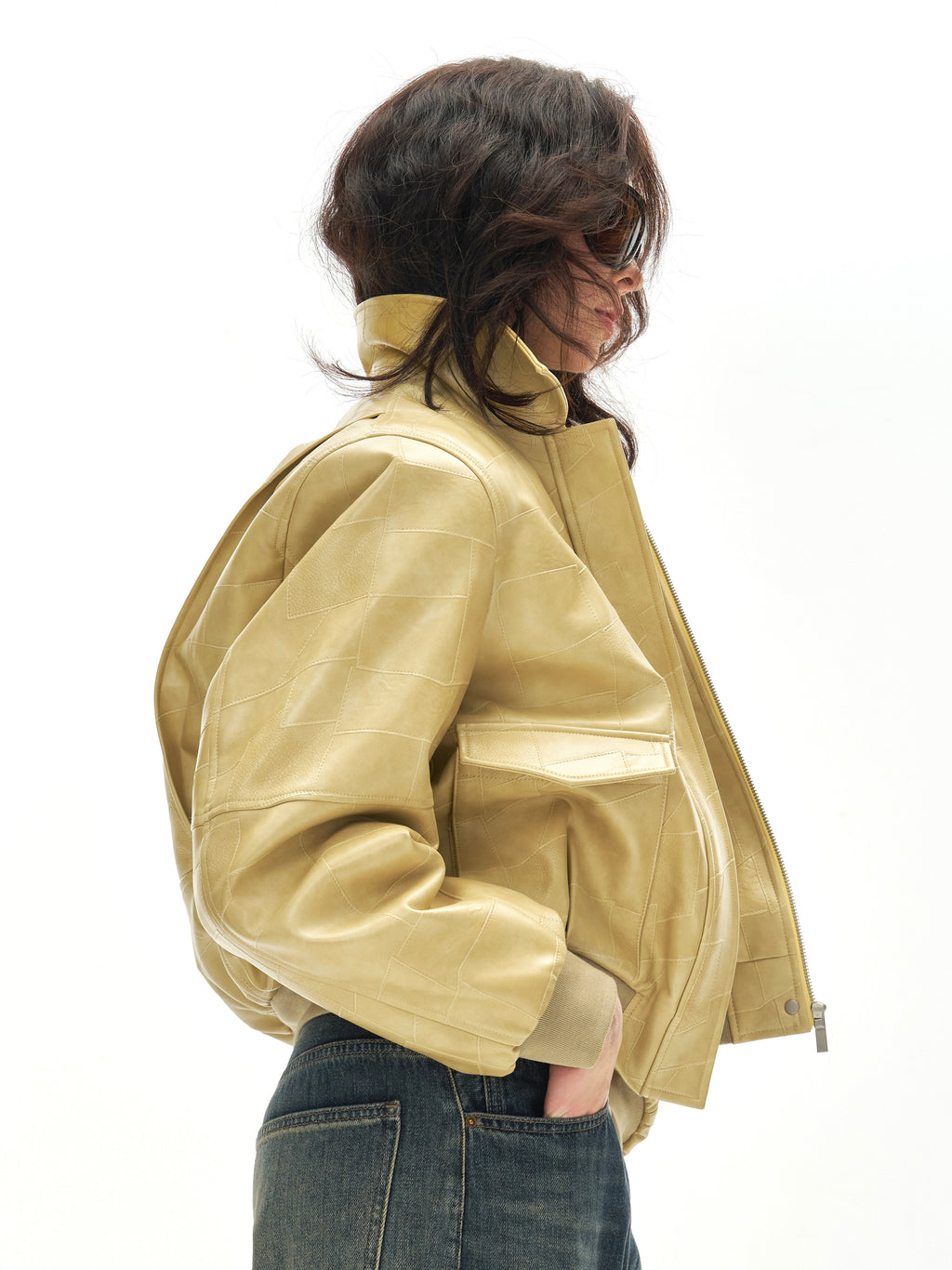 2Way Custard Faux Fur Jacket