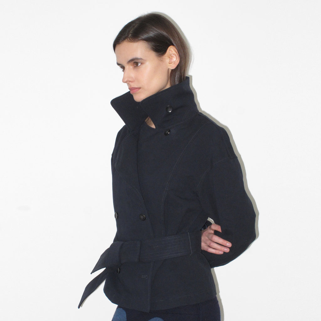 Double-Breasted Trench Coat Jacket