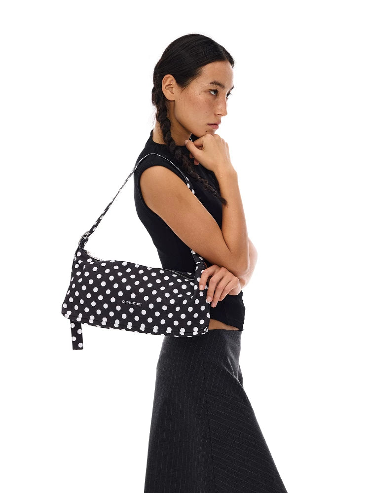 polka dot small handbag