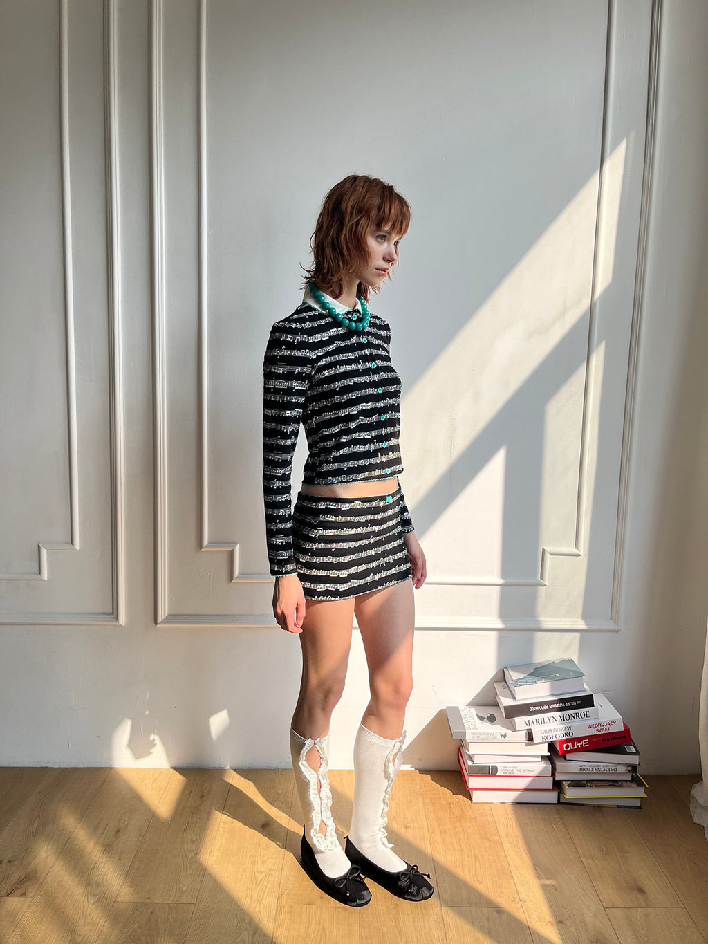 Note print culottes