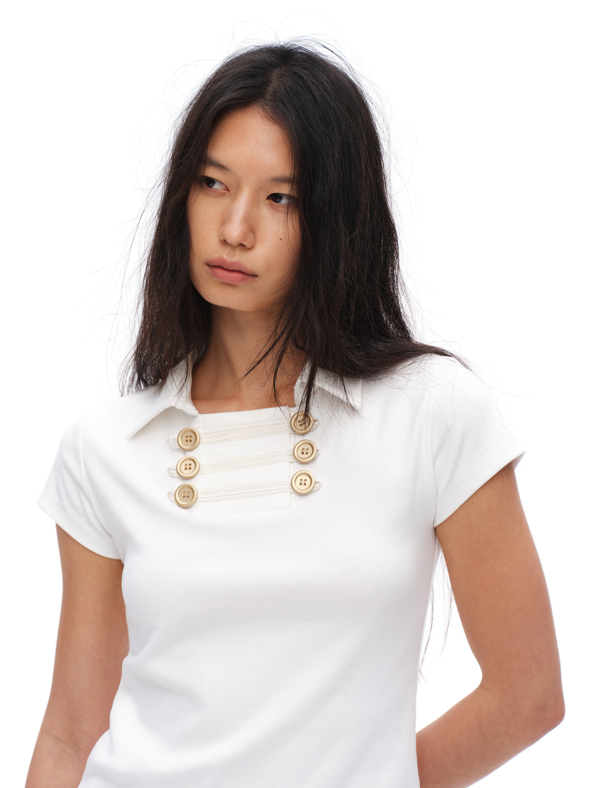 Gold Double-breasted Napoleon Polo