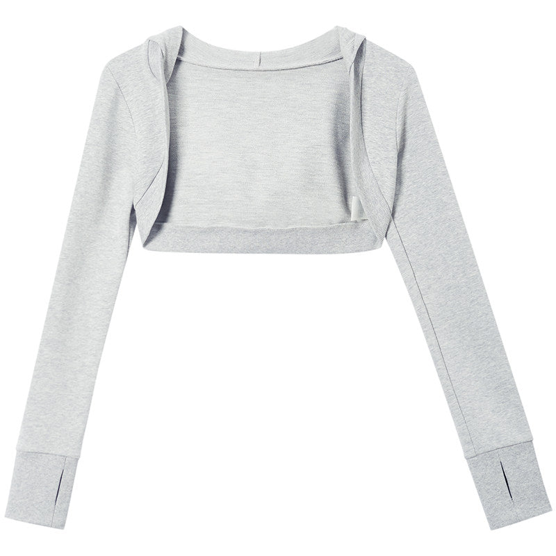 multi-pocket design cardigan / tube top