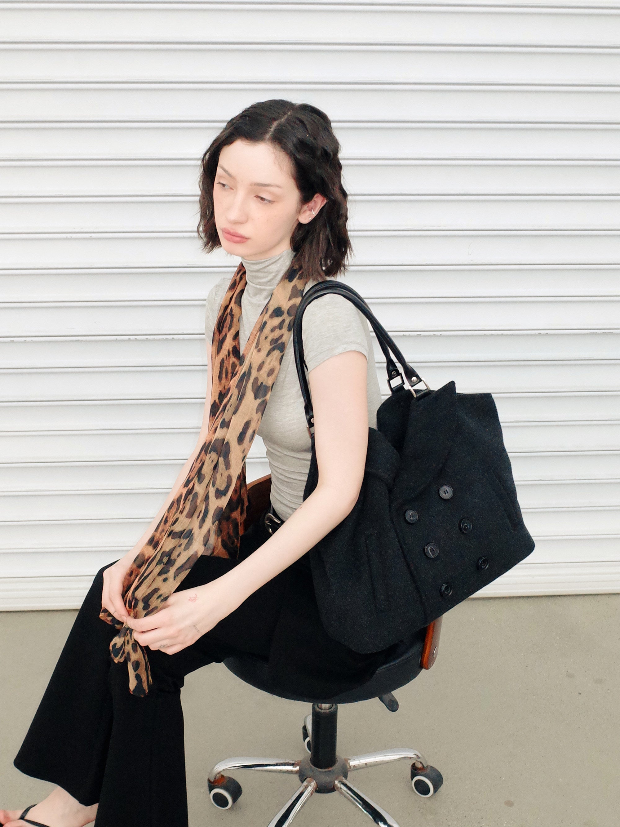 woolen coat jacket design tote bag