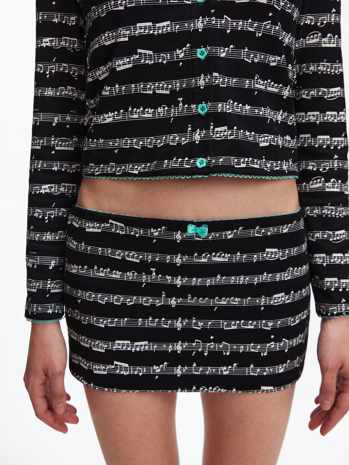 Note print culottes