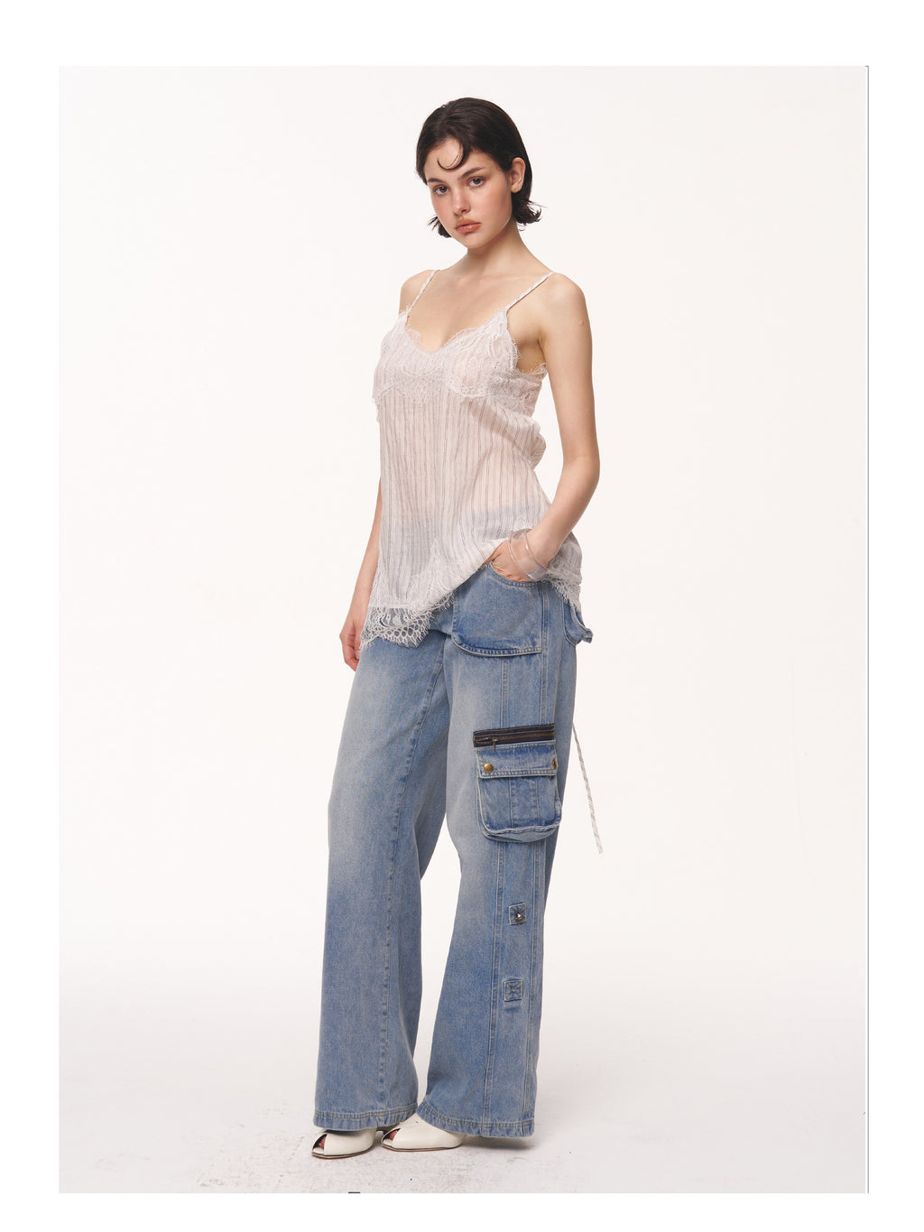 Striped Lace Camisole